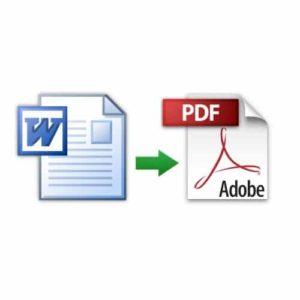 تحويل ملف وورد الى PDF