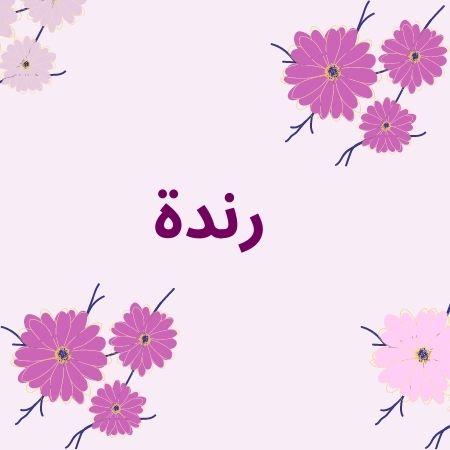 ما معنى اسم رندة في اللغة العربية وفي الإسلام