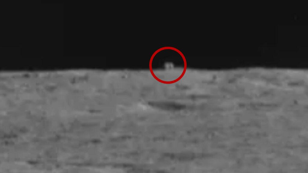 المركبة الصينية الجوالة على القمر ترصد جسماً غامضاً على شكل مكعب