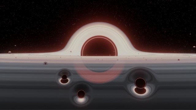 ثقوب سوداء صغيرة تتصادم بشكل غريب حول أحد الثقوب السوداء العملاقة