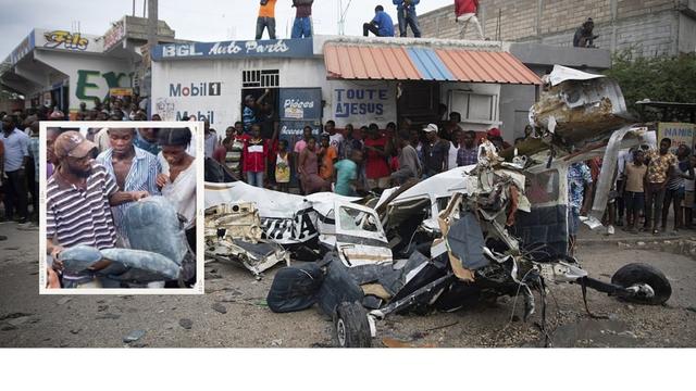 شاهد: تحطم طائرة في شارع مزدحم في العاصمة الهايتية