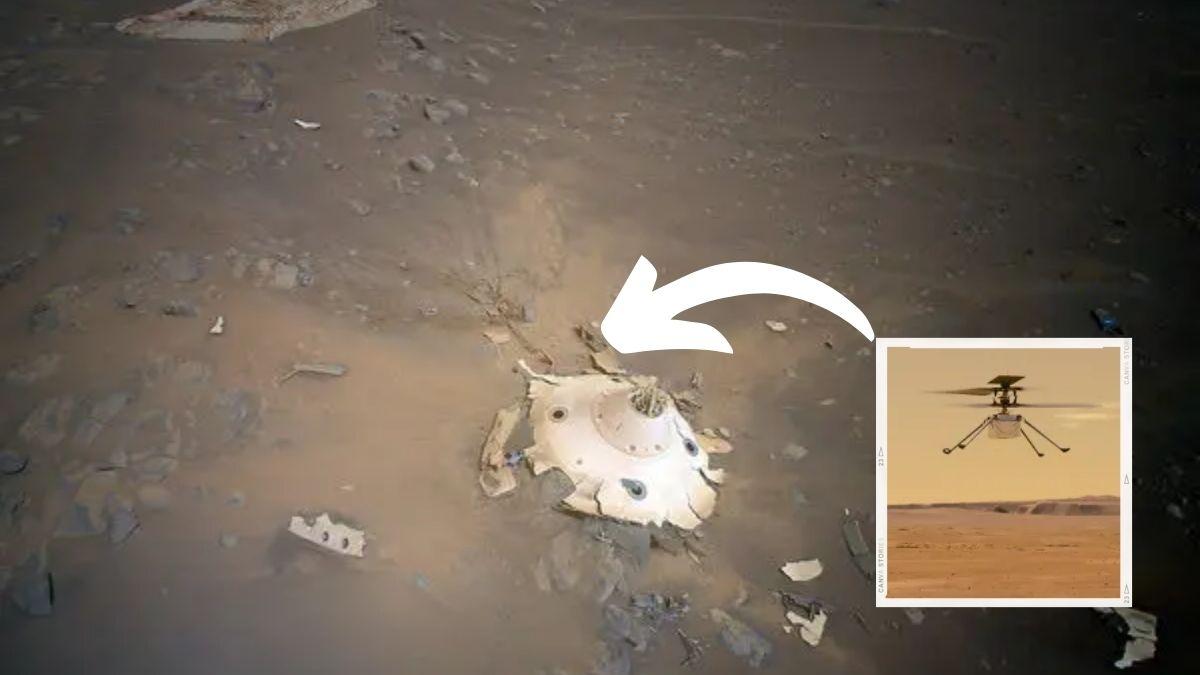 طائرة ناسا تلتقط صور لحطام من "عالمٍ آخر" على سطح المريخ