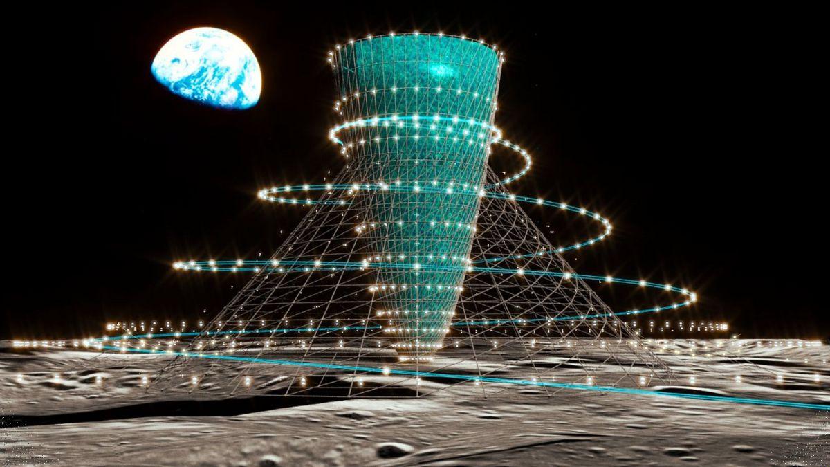 باحثون يابانيون يخططون لبناء مبانٍ ضخمة ذات جاذبية اصطناعية على سطح القمر!