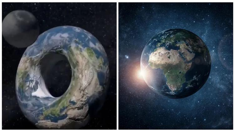 ما هي الاختلافات بين الأرض الكروية والأرض الدوناتية؟