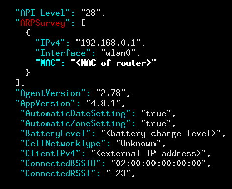 لاحظ وجود سطر لتجميع عنوان MAC و IP بإستخدام ARP 