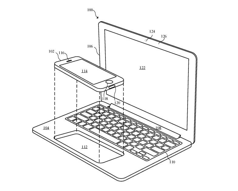 براءة اختراع لاستخدام آيفون كلوحة لمس لأجهزة ماك بوك 
