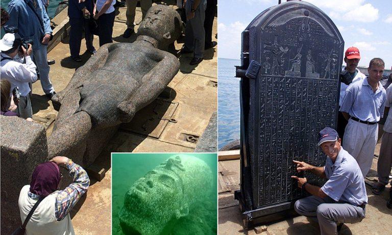 اكتشاف أتلانتس المصرية: مدينة أسطورية غارقة أمام شواطئ الإسكندرية !