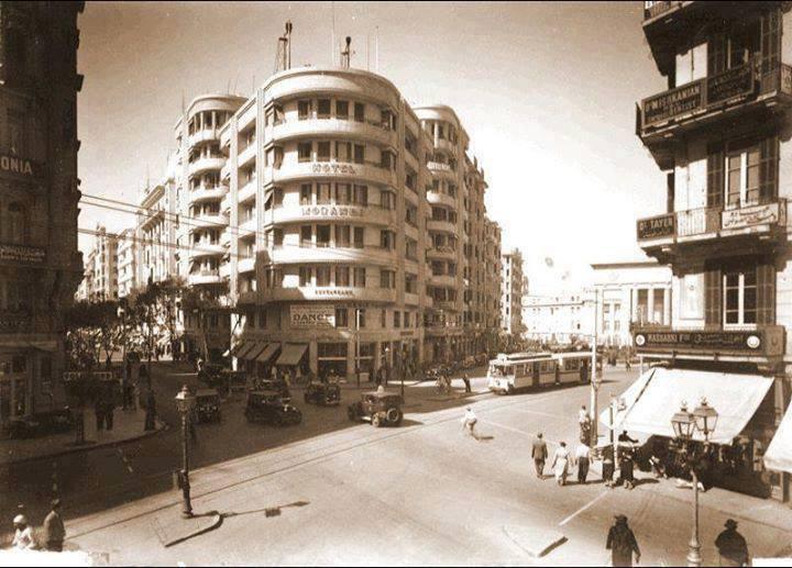 صورة شارع الملك فؤاد في القاهرة سنة 1935