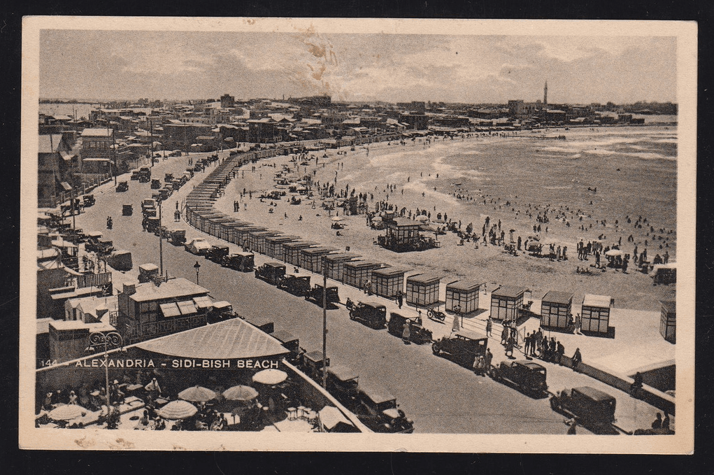صورة كورنيش الإسكندرية سنة 1935