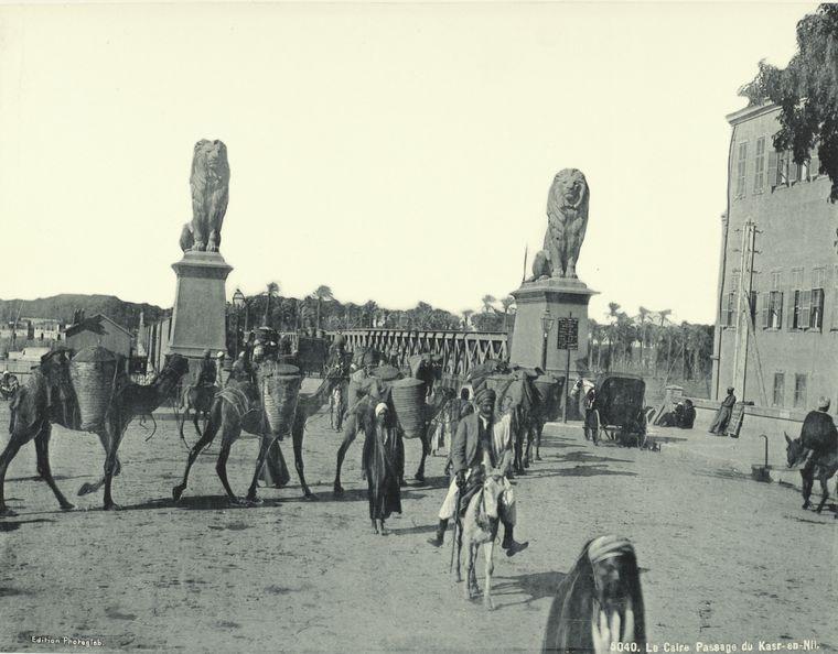 صورة كوبري قصر النيل في 1890