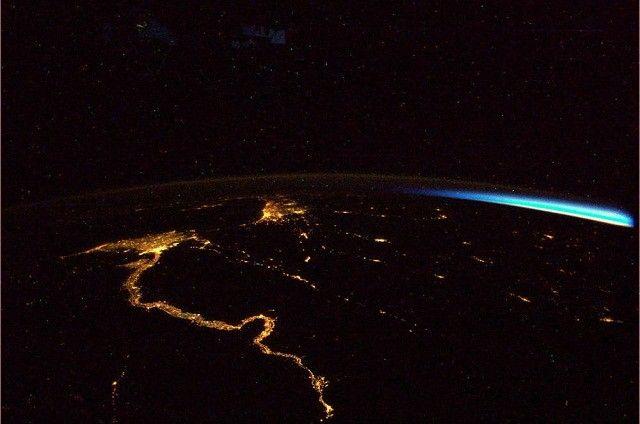صورة التقطها أندريه من محطة الفضاء الدولية للشرق الأوسط