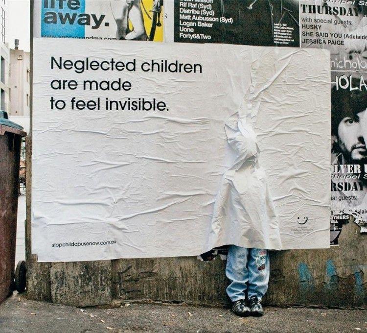إهمال الأطفال يشعرهم بأنهم غير مرئيين