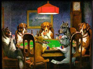  كلاب تلعب البوكر