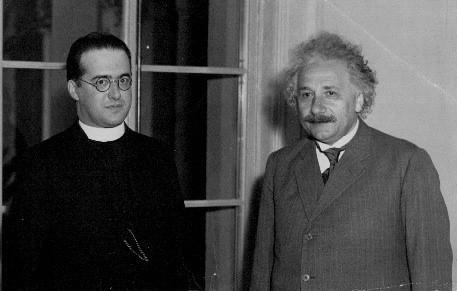 ألبرت آينشتاين برفقة جورج لوميتر