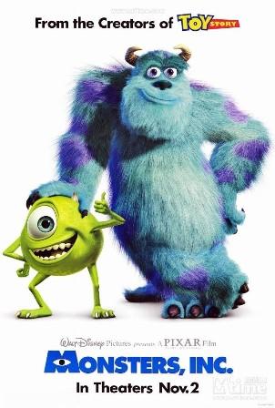 افضل افلام الرسوم المتحركة الحديثة - Monsters, Inc