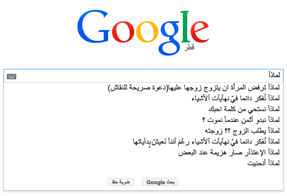 عمّ يتساءل المواطنون العرب على محرك غوغل - قطر