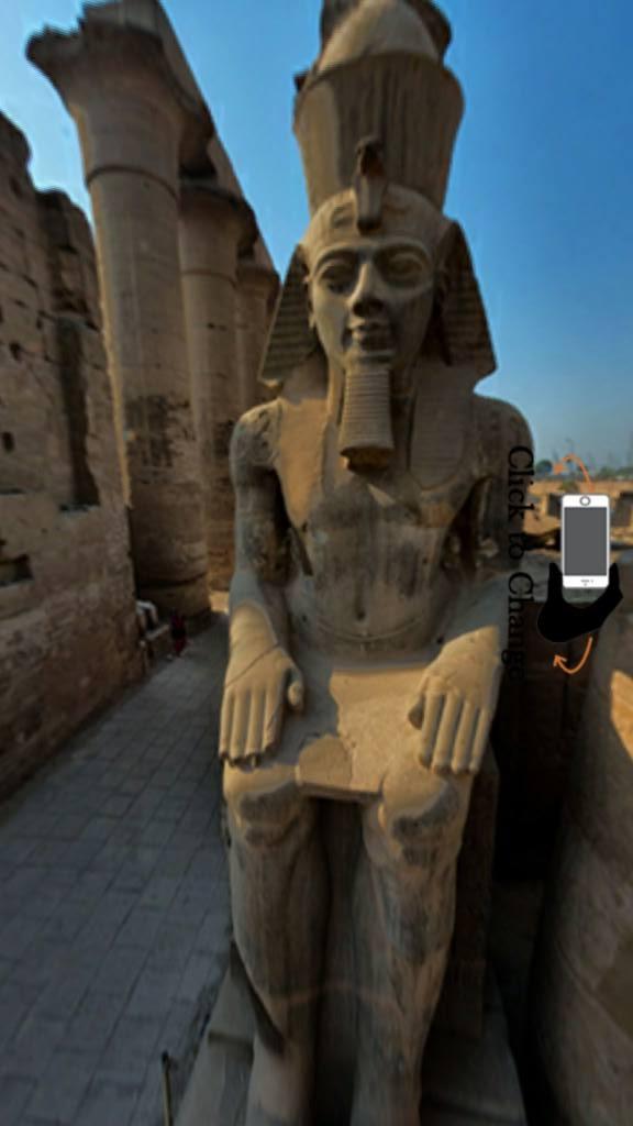 صورة 360 درجة لمعبد الكرنك في مصر