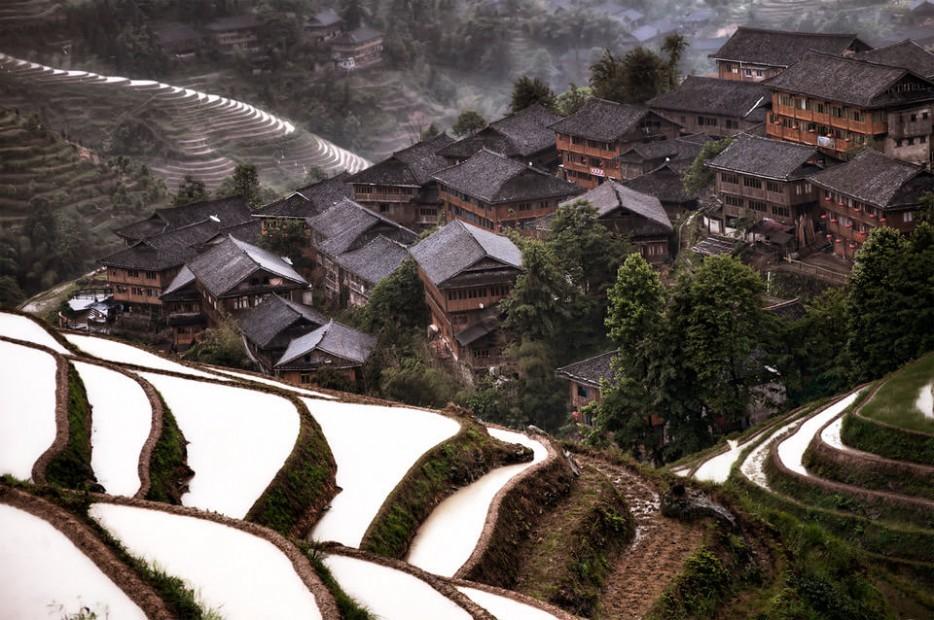 قرية في وادي جيوزايجو – الصين