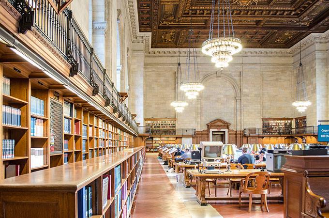المكتبة العامة في نيويورك، الولايات المتحدة الأمريكية.