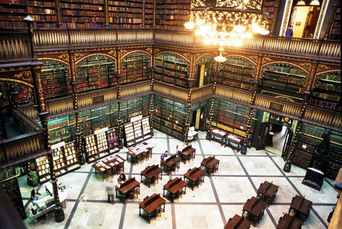 المكتبة الملكية البرتغالية القراءة فيريو دي جانيرو البرازيل