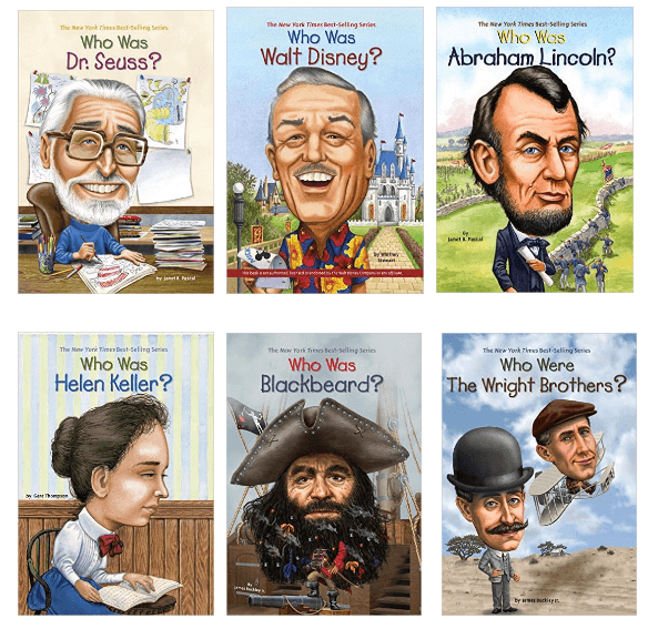 سلسلة كتب Who Was - قصص مصورة رسومية لتعلّم الإنجليزية