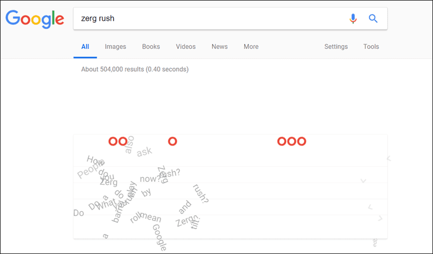 لعبة ستار كرافت فى جوجل