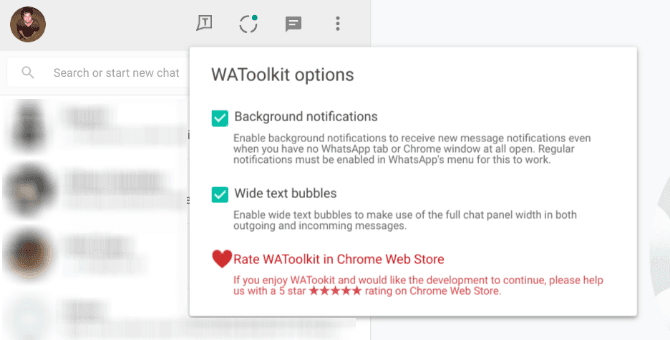 الحصول على WAToolikt لمعاينة رسائل واتساب ويب