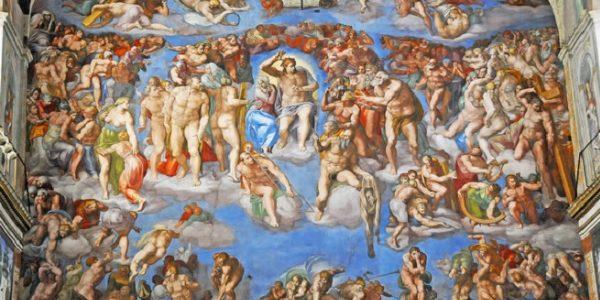 سقف كنيسة سيستين مايكل أنجلو