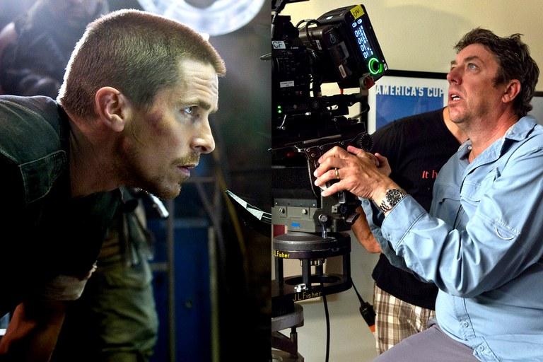  الممثل كريستيان بيل والمصور السينمائي شين هوربوت - فيلم Terminator Salvation