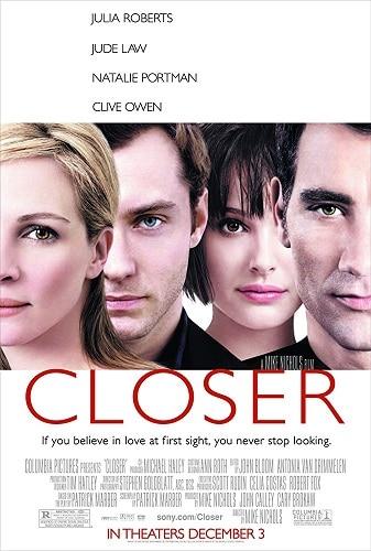 بوستر فيلم Closer افضل افلام جوليا روبرتس