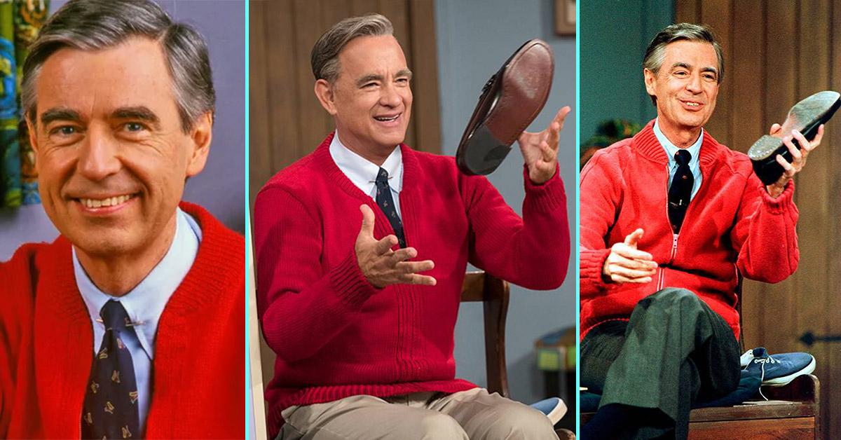 Tom Hanks يقلد الحركة الشهيرة ل Fred Rogers