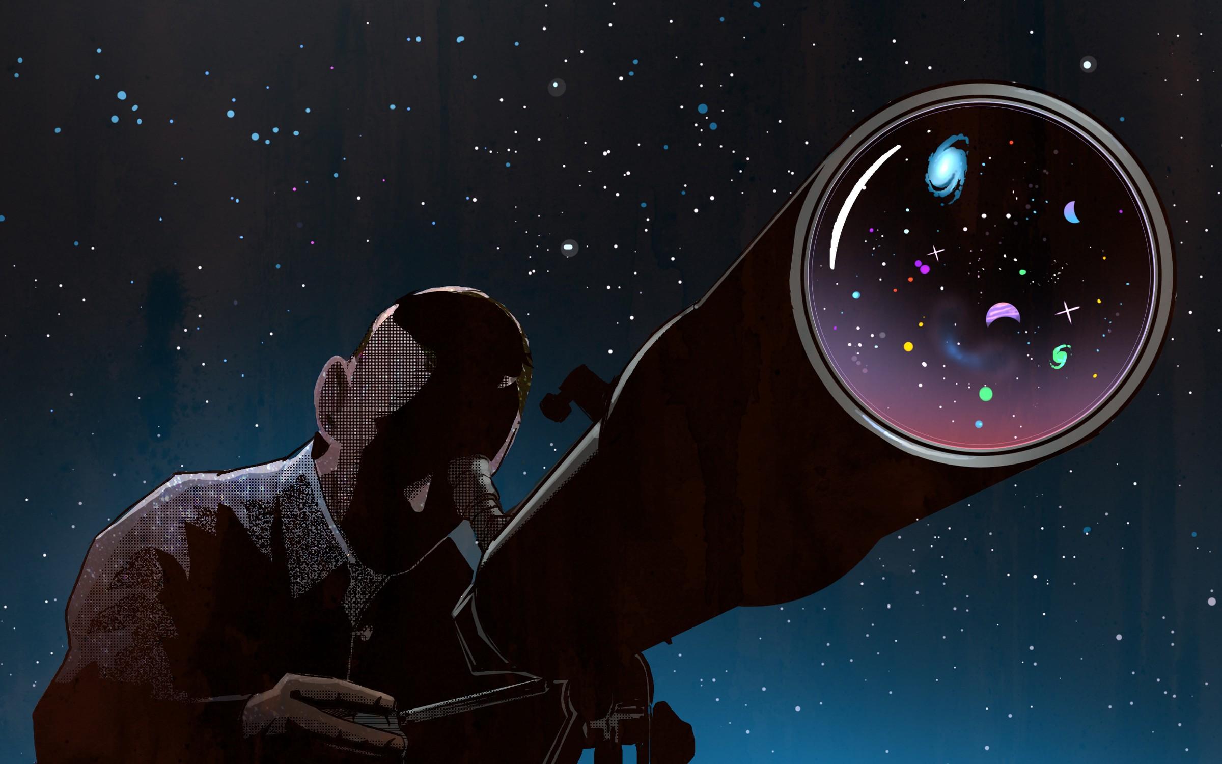 كائنات فضائية - تليسكوب