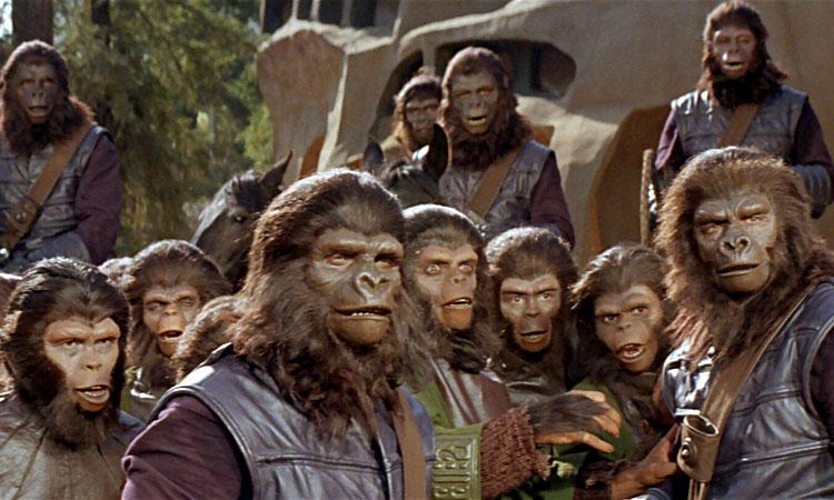 مشهد من فيلم planet of the apes