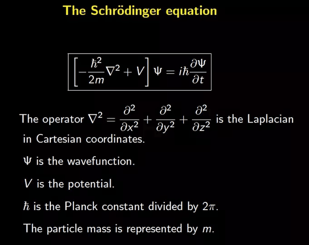 معادلة شرودينجر 