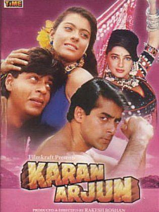 Karan Arjun أشهر افلام شاروخان وكاجول