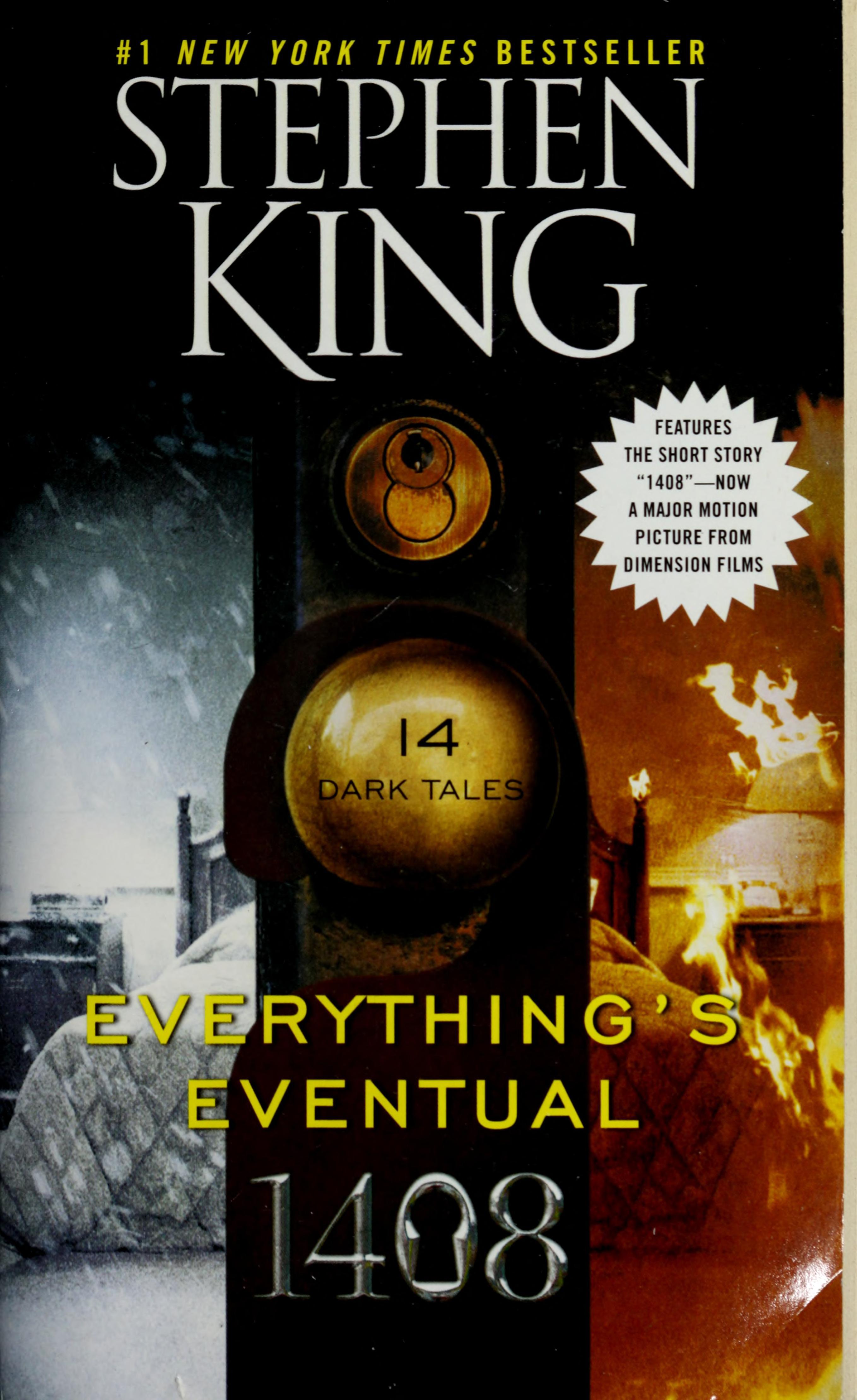 غلاف كتاب Everything's Eventual وقصة 1408 للكاتب ستيفن كينغ