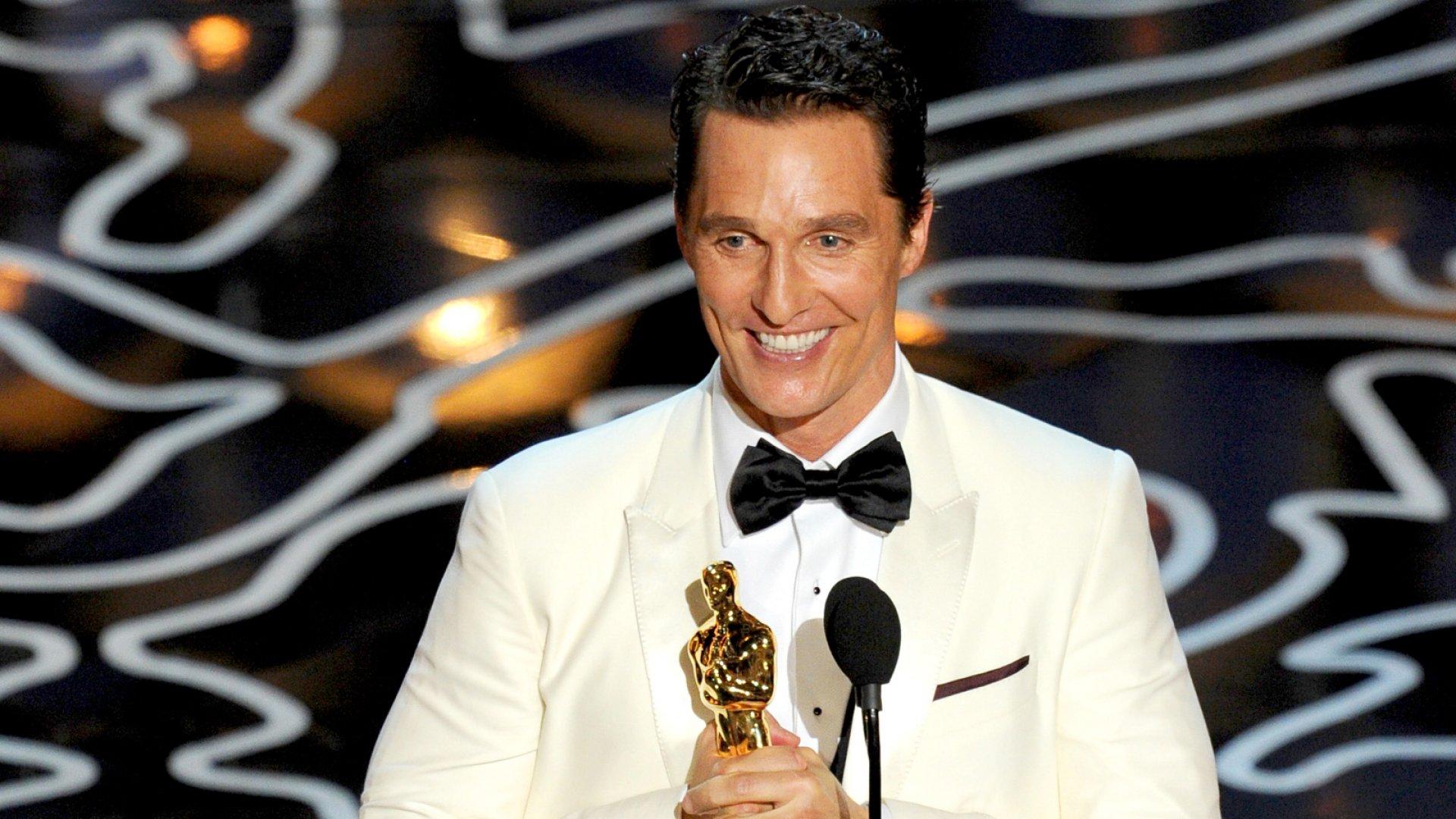 خطاب Matthew McConaughey حين فاز بأوسكار أفضل ممثل سنة 2014 : خطاب إنساني معبر
