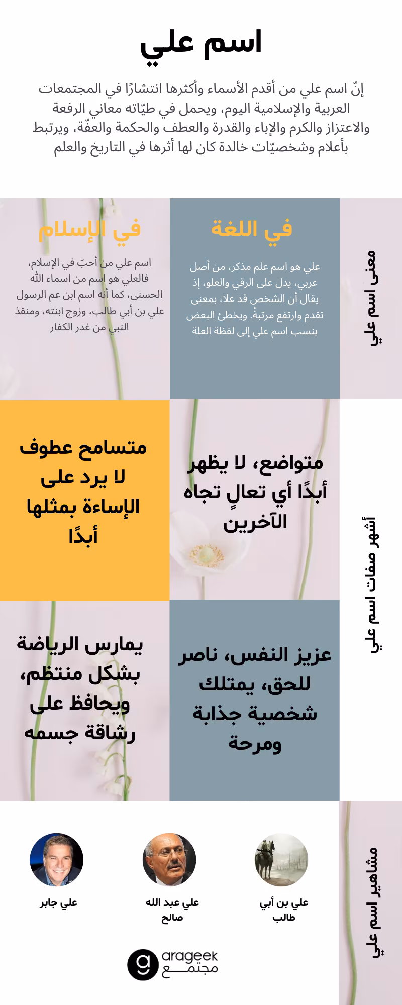 معنى اسم علي