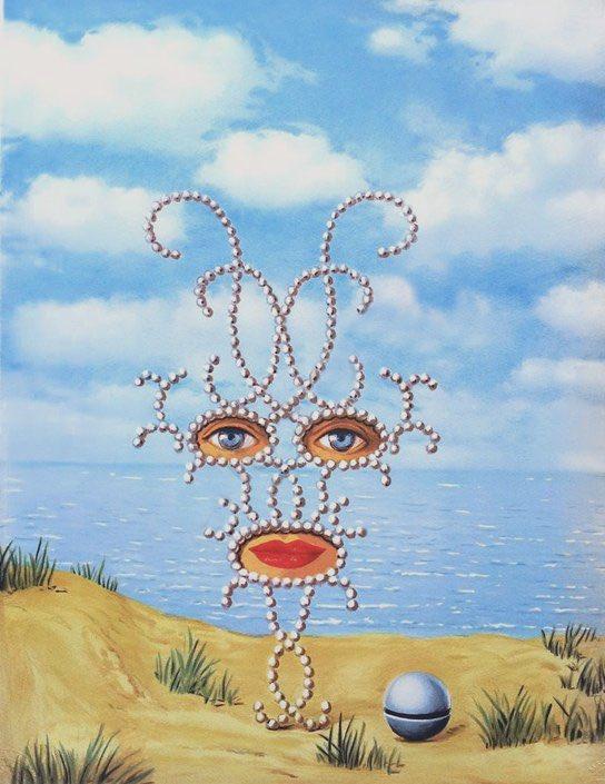 ‏لوحة بعنوان شهرزاد للفنان الفرنسي السيريالي رينيه ماغريت