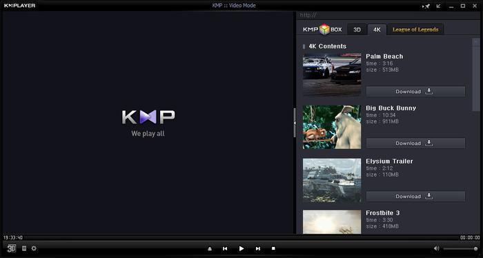 افضل مشغلات الفيديو - KMPlayer