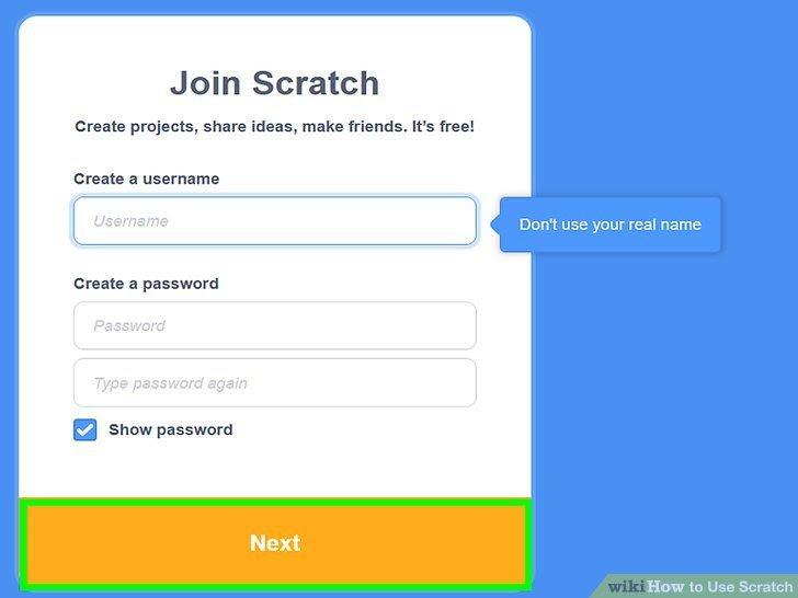 تسجيل الدخول إلى Scratch - 3