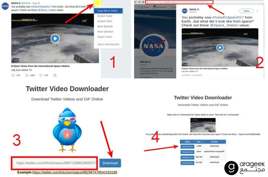 طريقة تنزيل فيديوهات تويتر على أندرويد