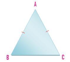 العلاقات في المثلث - مثلث متساوي الساقين