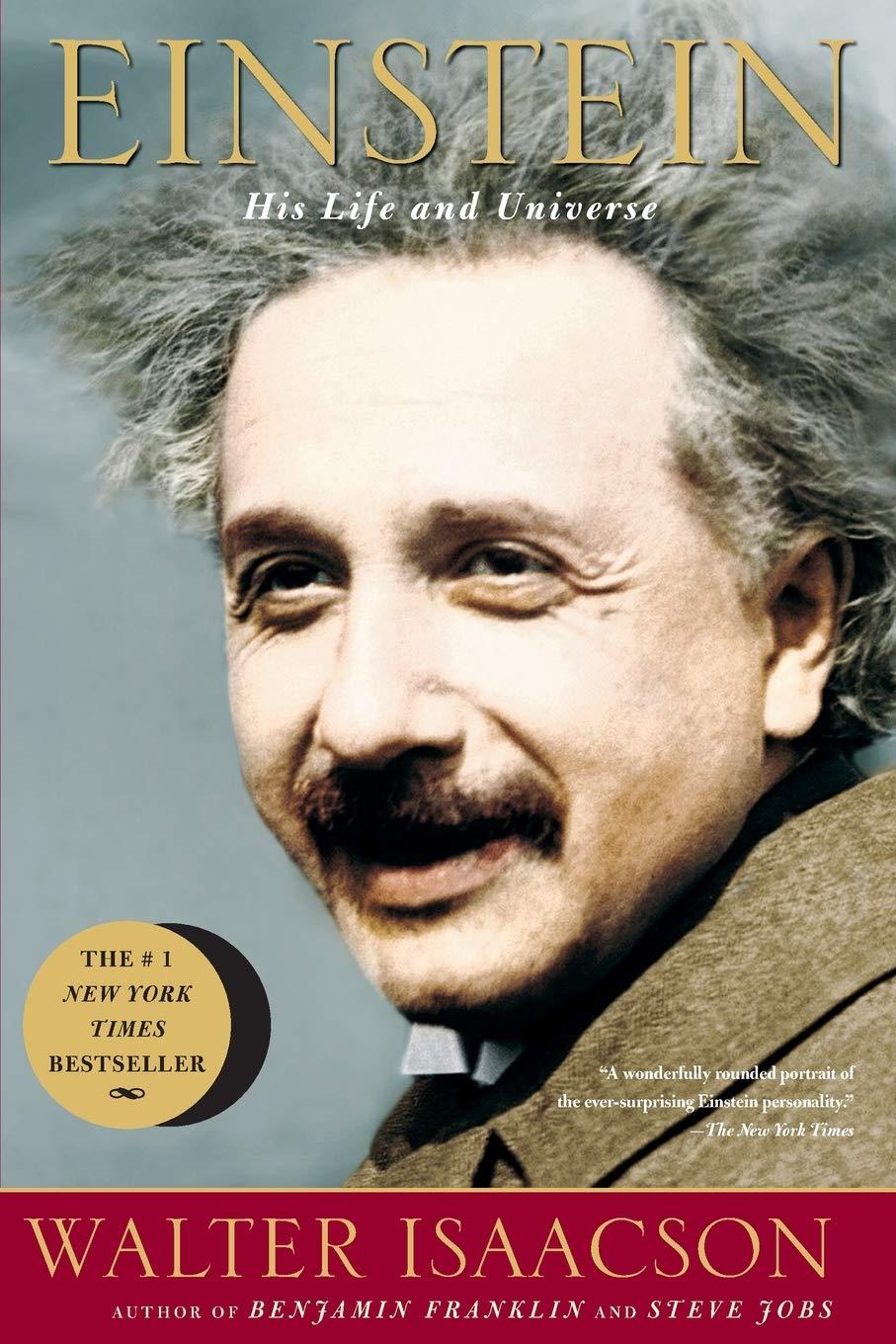 غلاف كتاب Einstein: His Life and Universe - كتب أثرت في حياة إيلون ماسك وساهمت في نجاحه