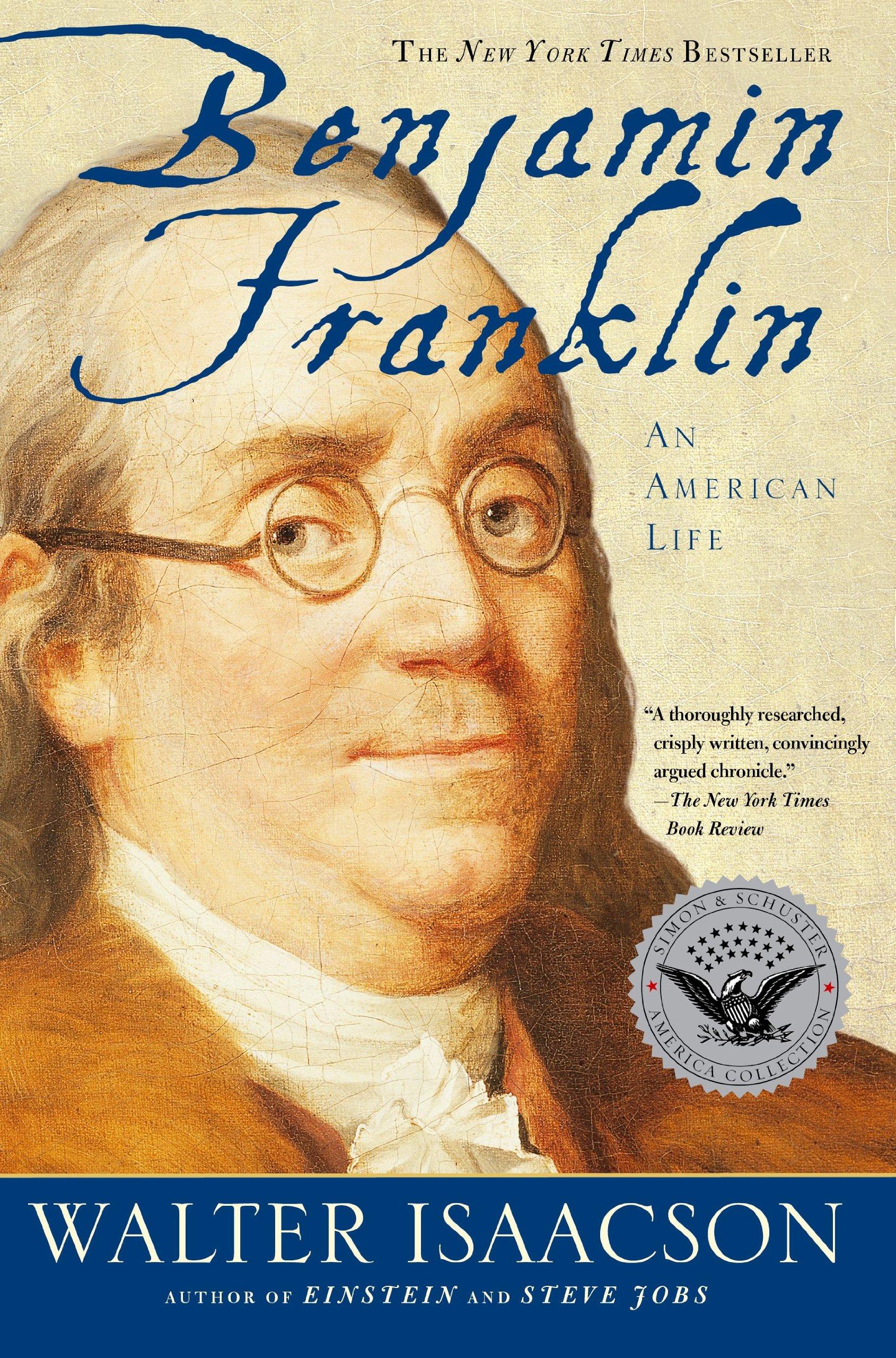 غلاف كتاب Benjamin Franklin: An American Life - كتب أثرت في حياة إيلون ماسك وساهمت في نجاحه