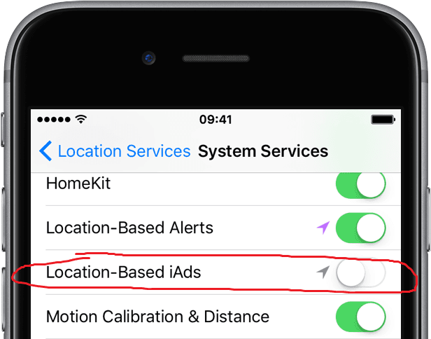 disable-Location-based-iAds
