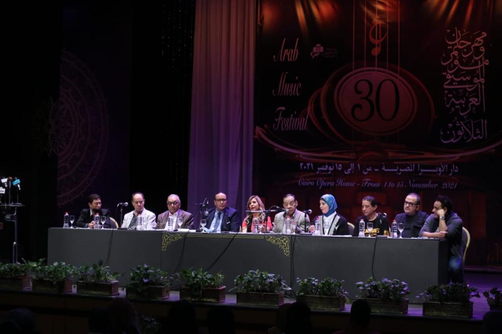 ضمن المؤتمر الصحفي للدورة الـ 30 لمهرجان الموسيقى العربية