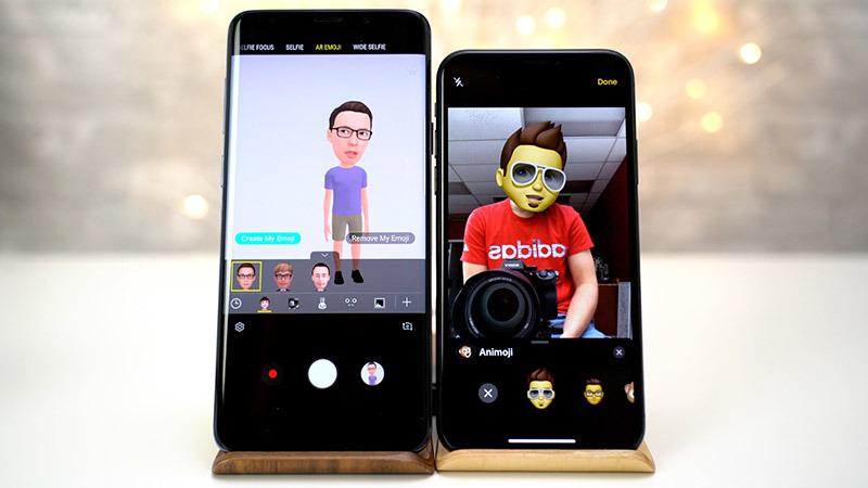 استعراض لخاصية الوجوه التعبيرية الافتراضية في هواتف آيفون وسامسونج 