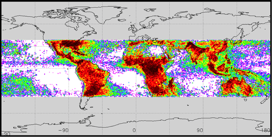 الأماكن الأكثر كهربية - بيانات رسمية من وكالة ناسا توضح الأماكن التي يضيؤها البرق على الأرض