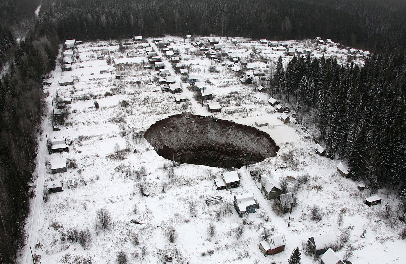 Sinkhole Found At Uralkali Mine In Russia's Solikamsk